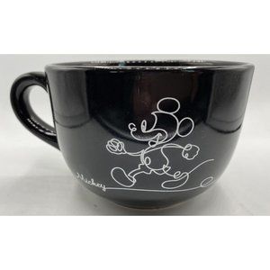 Disney Store Mickey Coffee Soup Cup Mug Large White Black